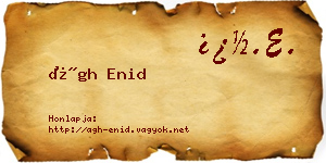 Ágh Enid névjegykártya